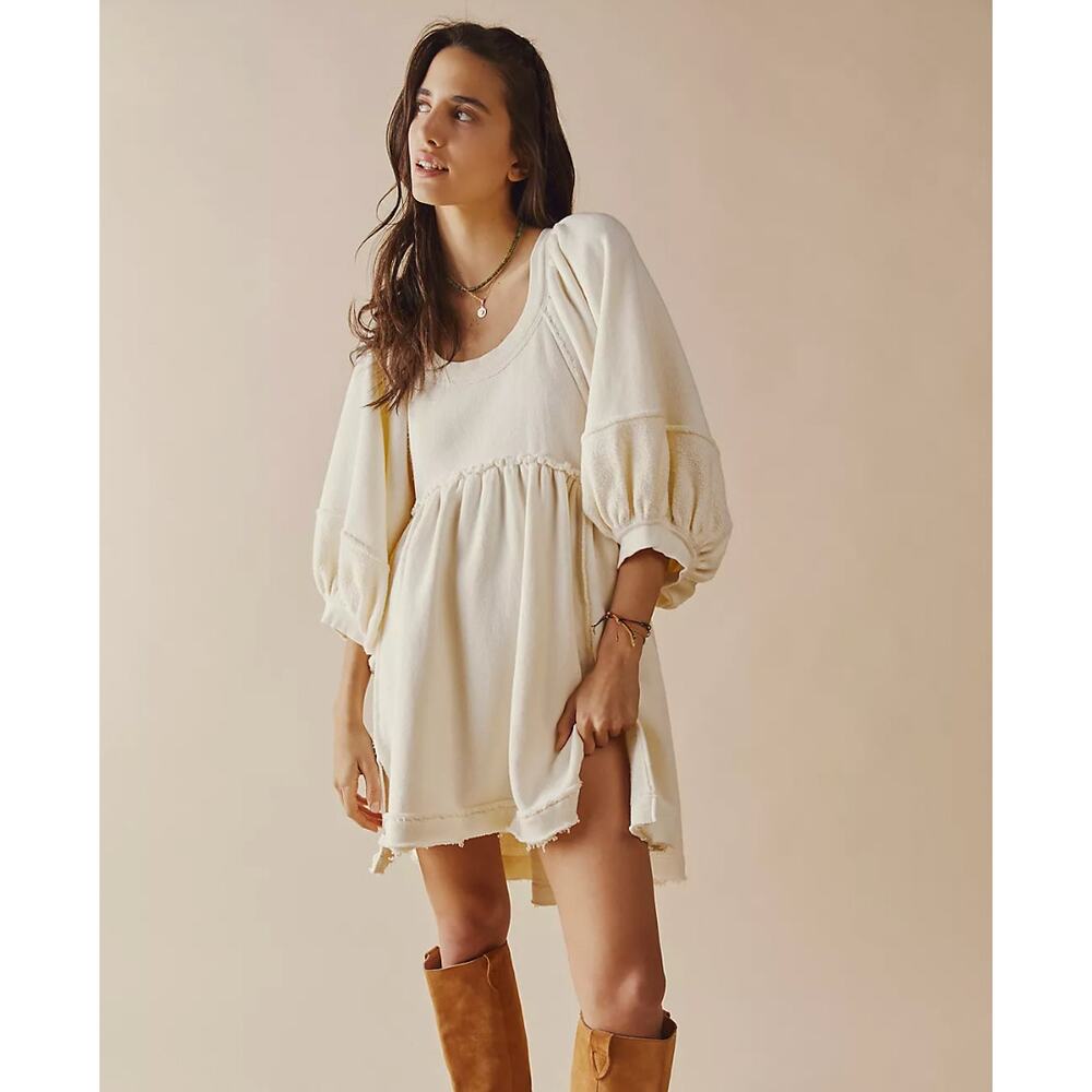 Free People Sunchild Pullover Babydoll Dress Small
